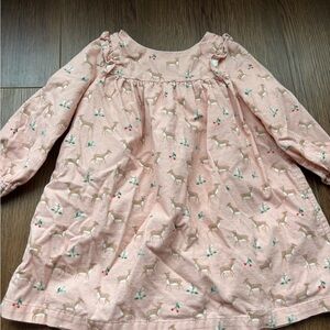 Baby Boden deer cord dress 12-18 mo